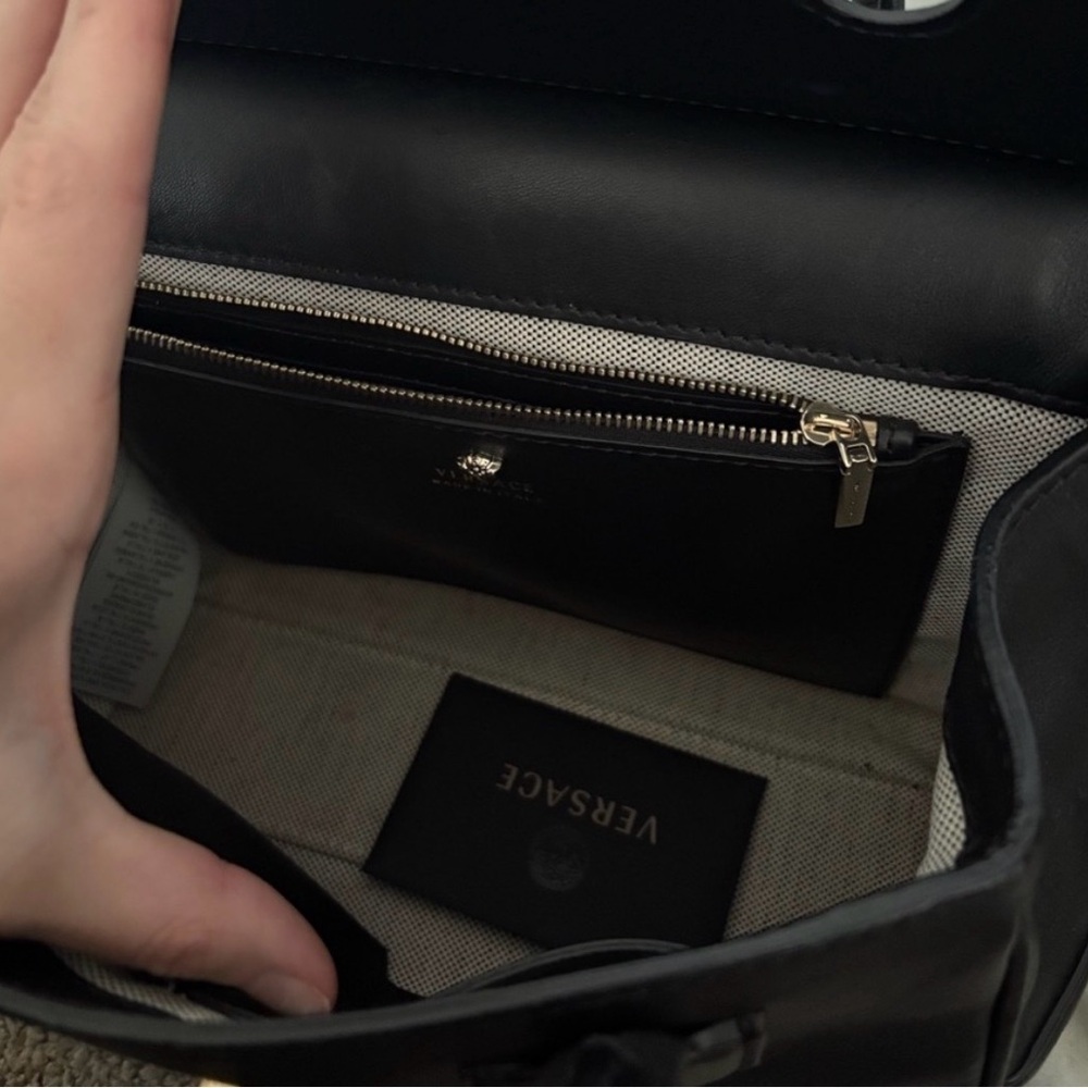 Versace Black Satchel with Medusa Detail - Picture 3 of 7